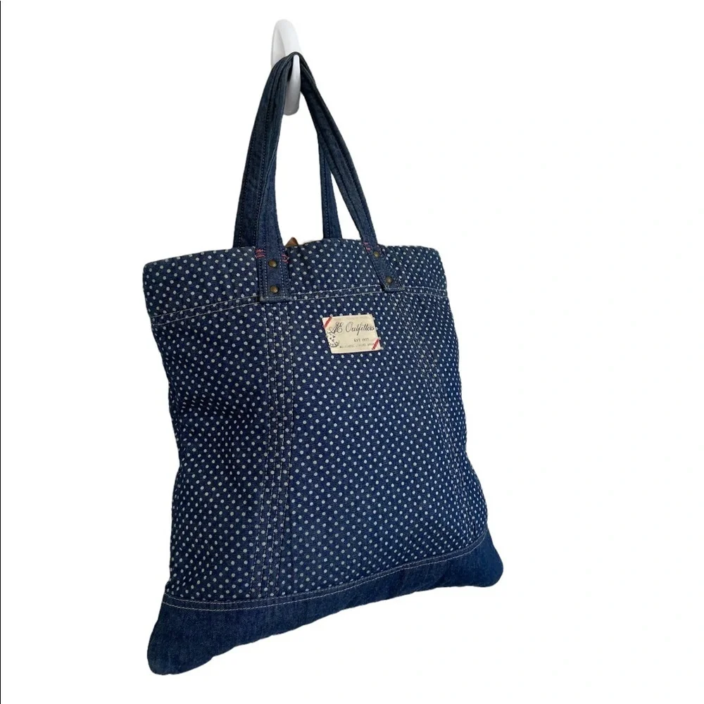 American Eagle Denim Tote Polka Dots Bag